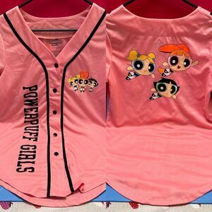 POWERPUFF Girls Jersey Baseball shirt L